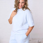 Tavyn Modal Luxe Short Sleeve Top - Frost