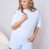 Tavyn Modal Luxe Short Sleeve Top - Frost