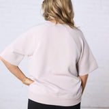 Tavyn Modal Luxe Short Sleeve Top - Mocha Cream