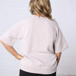 Tavyn Modal Scuba Luxe Short Sleeve Top - Mocha Cream