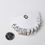 Textured Twist Hoop Earring Set - Silver