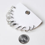 Textured Twist Hoop Earring Set - Silver