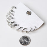 Textured Twist Hoop Earring Set - Silver