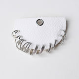 Textured Twist Hoop Earring Set - Silver