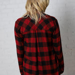 Thayer Flannel Gingham Shirt - Red - Final Sale