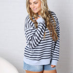 The Everyday Striped Crew by Z Supply - Eclipse