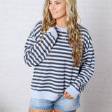 The Everyday Striped Crew by Z Supply - Eclipse