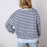 The Everyday Striped Crew by Z Supply - Eclipse