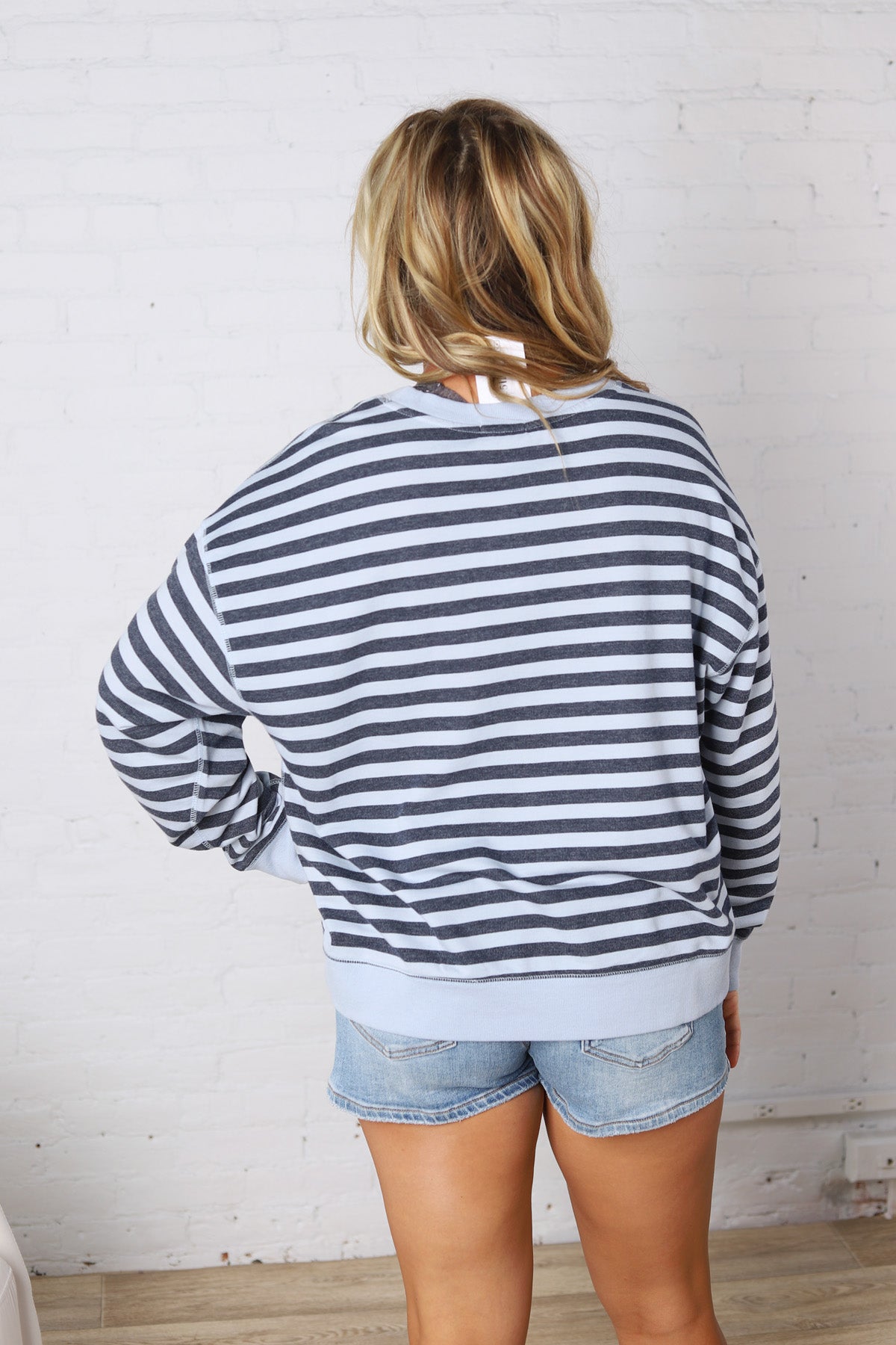 The Everyday Striped Crew by Z Supply - Eclipse