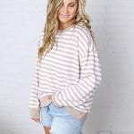 The Everyday Striped Crew by Z Supply - Heather Ash
