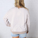 The Everyday Striped Crew by Z Supply - Heather Ash