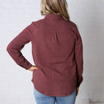 The Lewis Shirt - Burgundy Heather