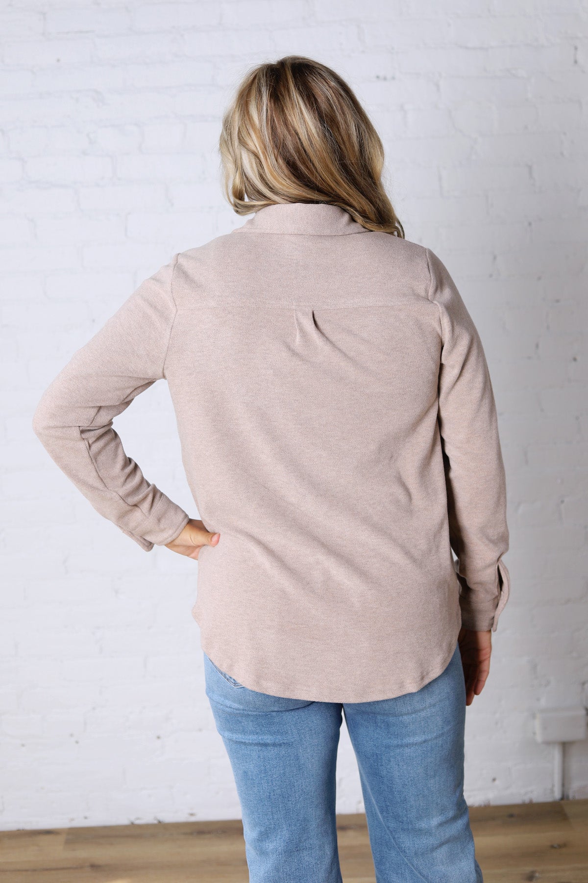 The Lewis Shirt - Soft Brown Heather
