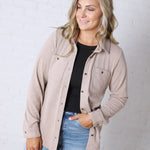The Lewis Shirt - Soft Brown Heather