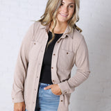 The Lewis Shirt - Soft Brown Heather