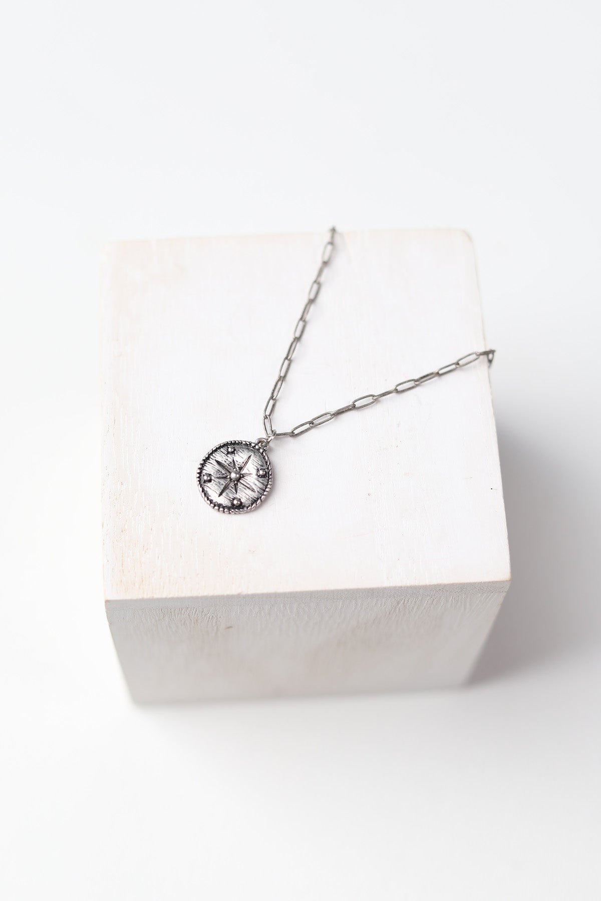 The North Star Necklace by Baubles + Bobbies - Silver