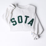 The Range Unisex Crewneck - Oatmeal/Forest