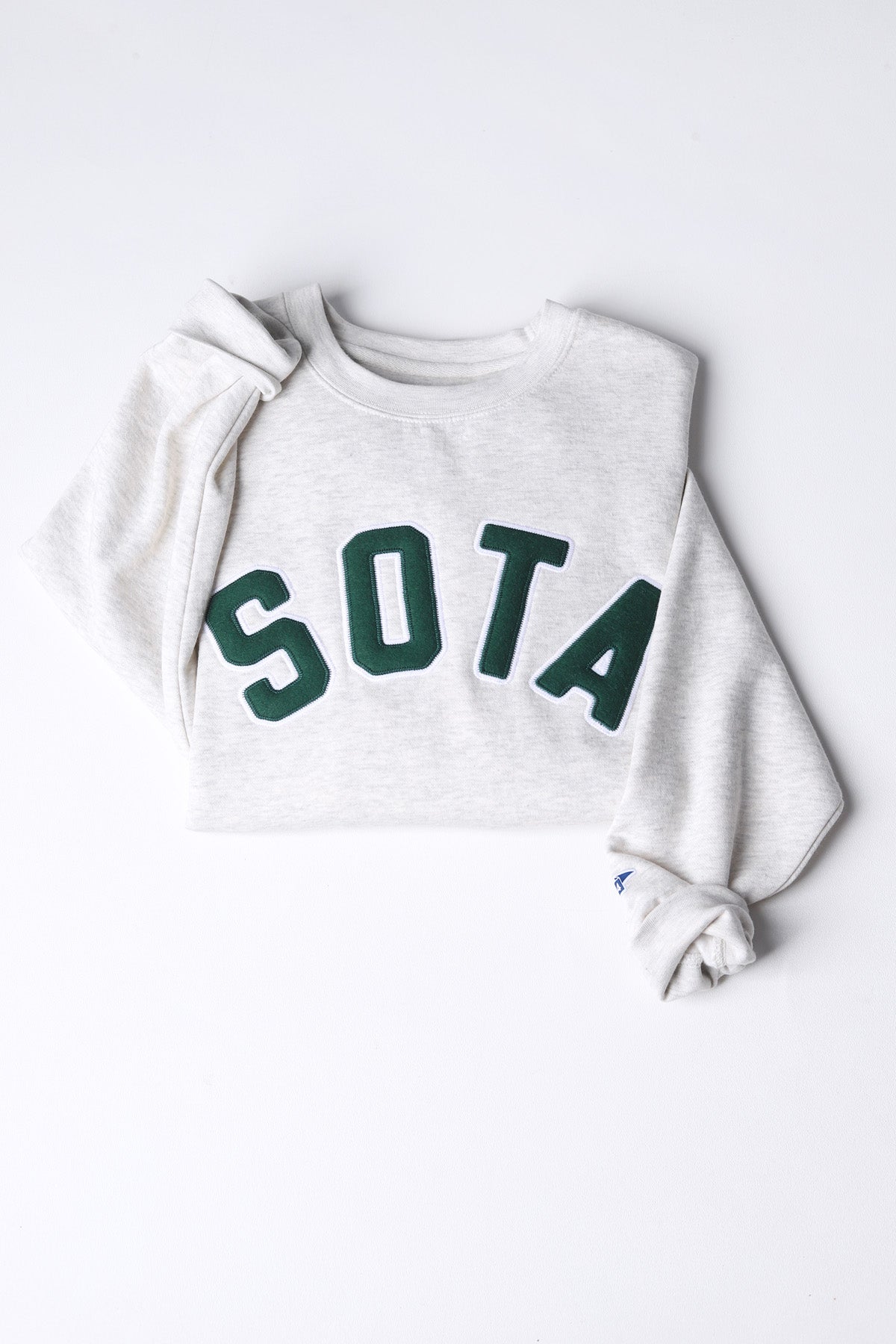 The Range Unisex Crewneck - Oatmeal/Forest