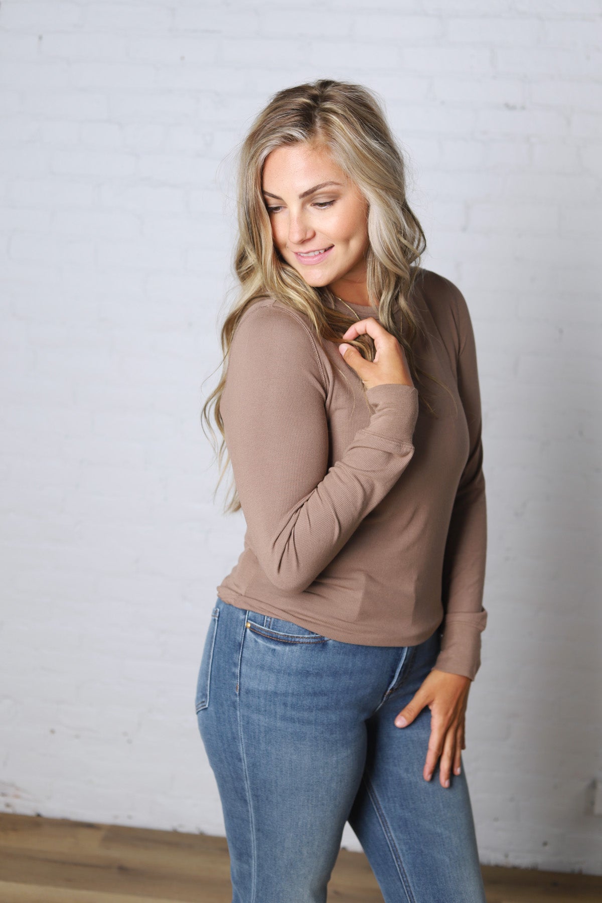 The Stacy Top - Latte