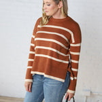 Tinsley Striped Sweater - Toffee