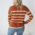 Tinsley Striped Sweater - Toffee