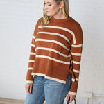 Tinsley Striped Sweater - Toffee - FINAL SALE