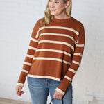 Tinsley Striped Sweater - Toffee - FINAL SALE