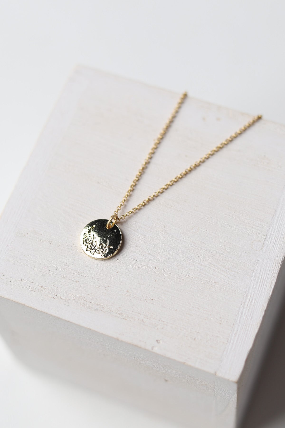 Tiny Flower Gold Charm Necklace