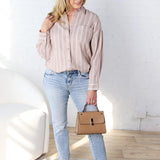 Tommi Oversize Stripe Linen Shirt