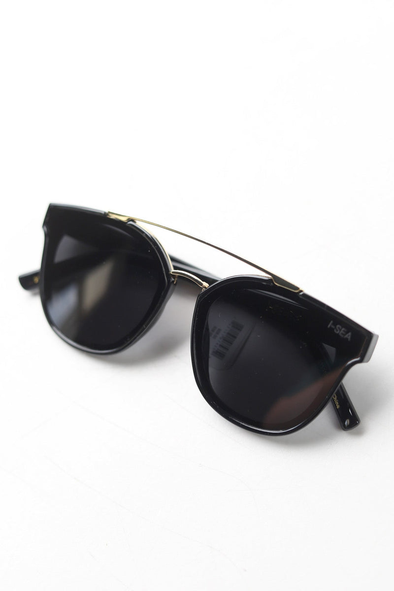 Topanga Sunglasses - Black/Smoke Polarized Lens