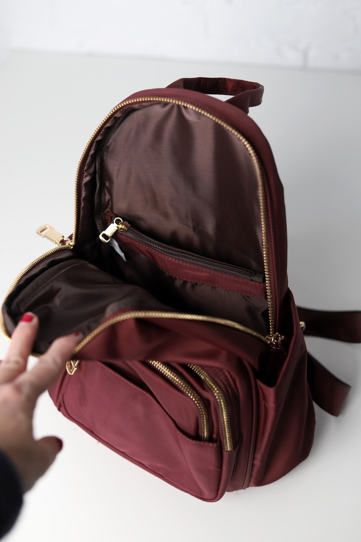 Tori Burgundy Backpack - FINAL SALE