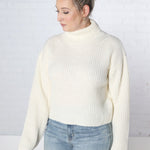 Trina Turtleneck Sweater - Cream - Final Sale