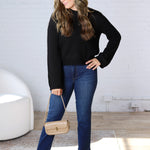 Trinity Eyelet Detailed Sweater - Black