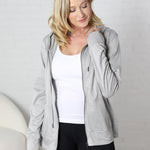 Trista Soft Athletic Hoodie Zip-Up - Grey - FINAL SALE