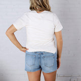 USA Est 1776 Graphic T-Shirt - Vintage White