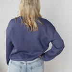USA Est 1776 Mid Graphic Sweatshirt - Heather Midnight
