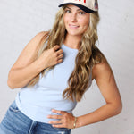 USA Vintage Trucker Hat - Blue