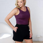 Venice Cloud Light Scoop Active Tank - Merlot