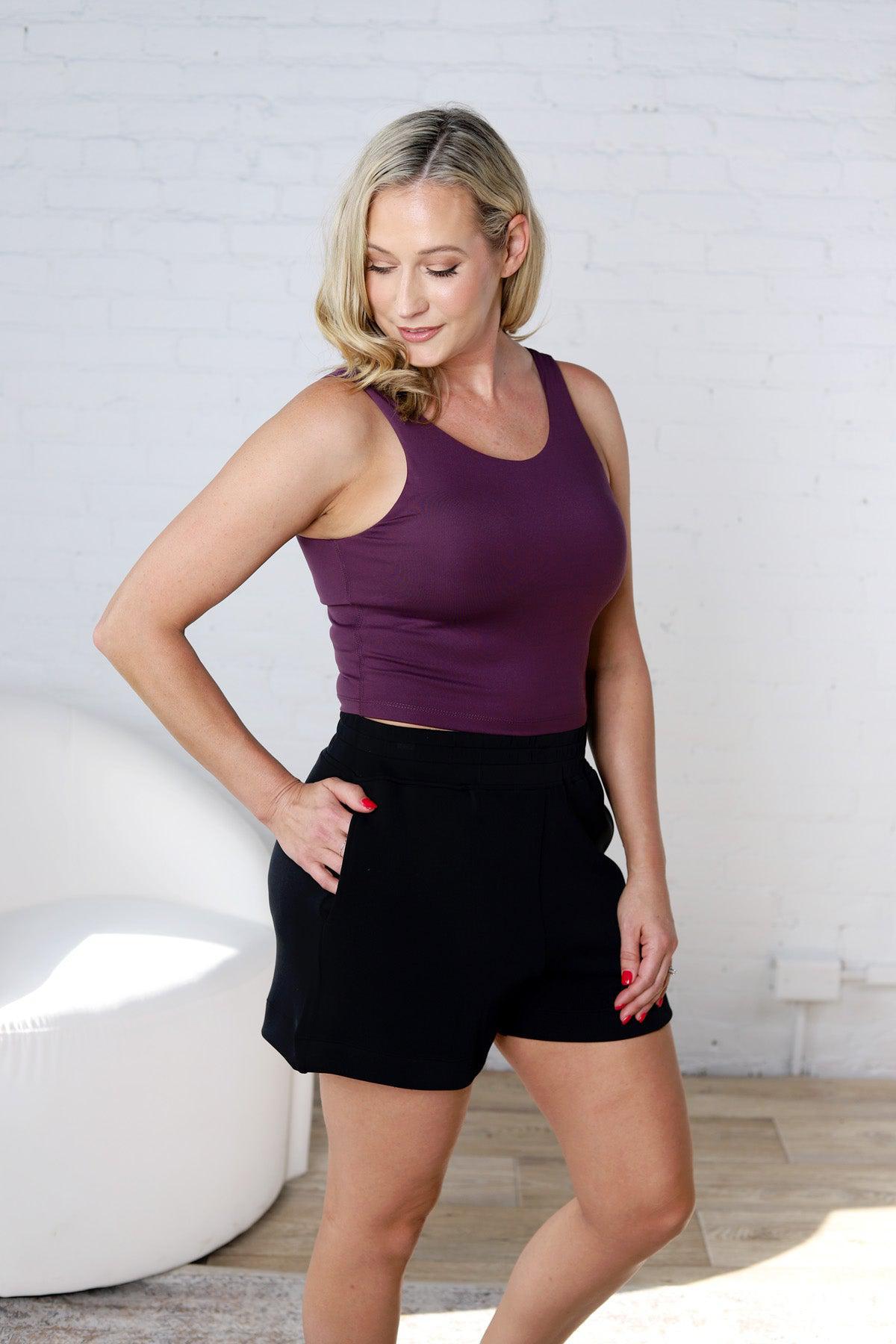 Venice Cloud Light Scoop Active Tank - Merlot