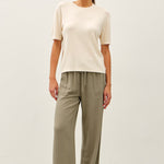 Vera Cashmere Blended Short Sleeve Sweater