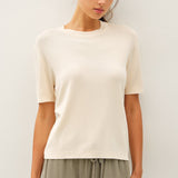 Vera Cashmere Blended Short Sleeve Sweater FINAL SALE