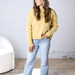 Vera Knit Crew Neck Sweater - Honey