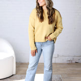 Vera Knit Crew Neck Sweater - Honey