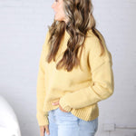 Vera Knit Crew Neck Sweater - Honey