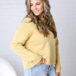 Vera Knit Crew Neck Sweater - Honey