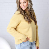 Vera Knit Crew Neck Sweater - Honey