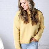 Vera Knit Crew Neck Sweater - Honey