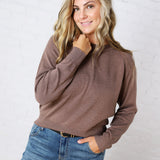 Verena Raglan Loose Fit Sweater - Brown