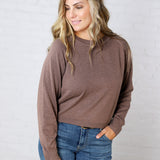 Verena Raglan Loose Fit Sweater - Brown