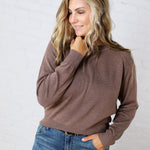 Verena Raglan Loose Fit Sweater - Brown